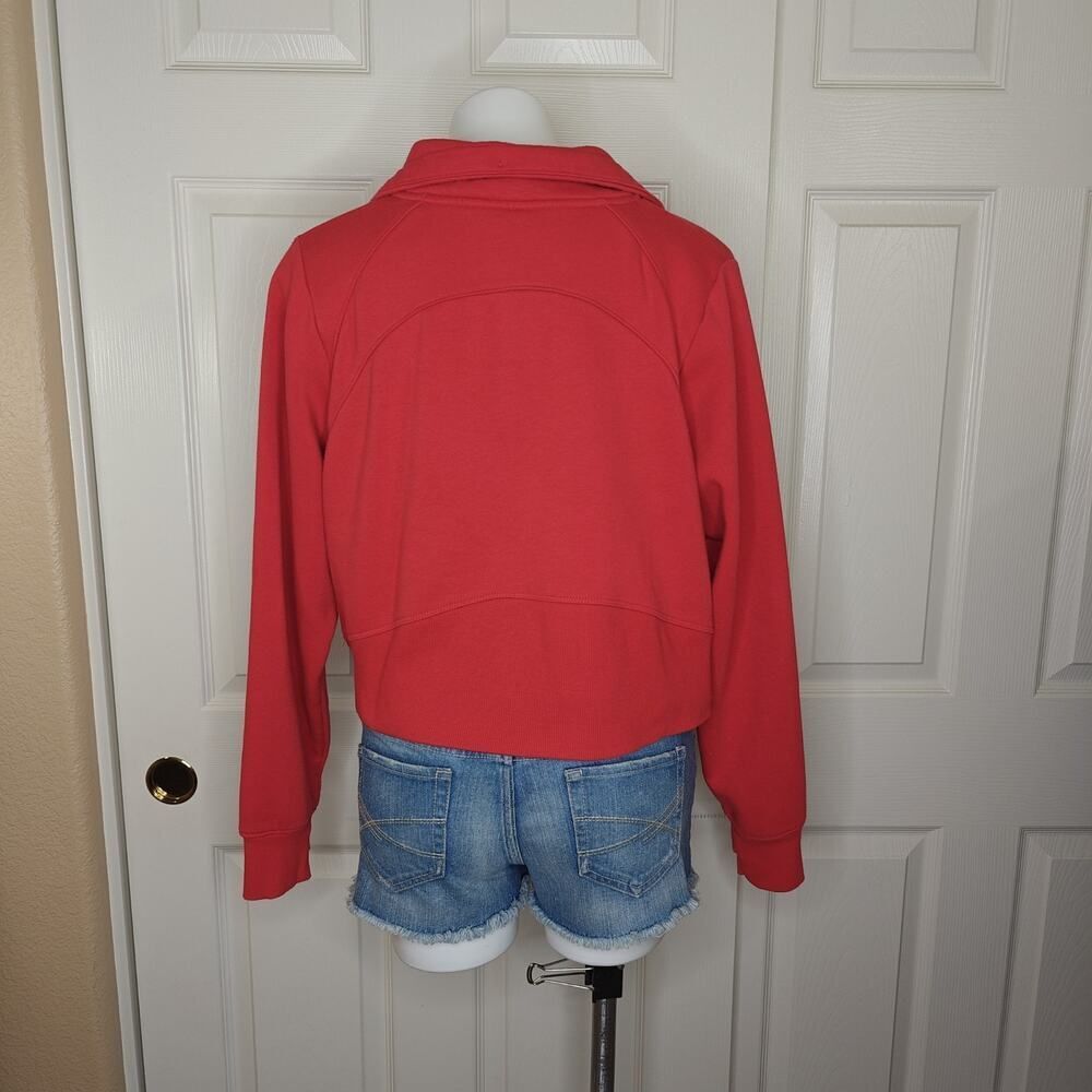 All in Motion oversized cropped half zip fleece pullover sz M - Picture 5 of 11